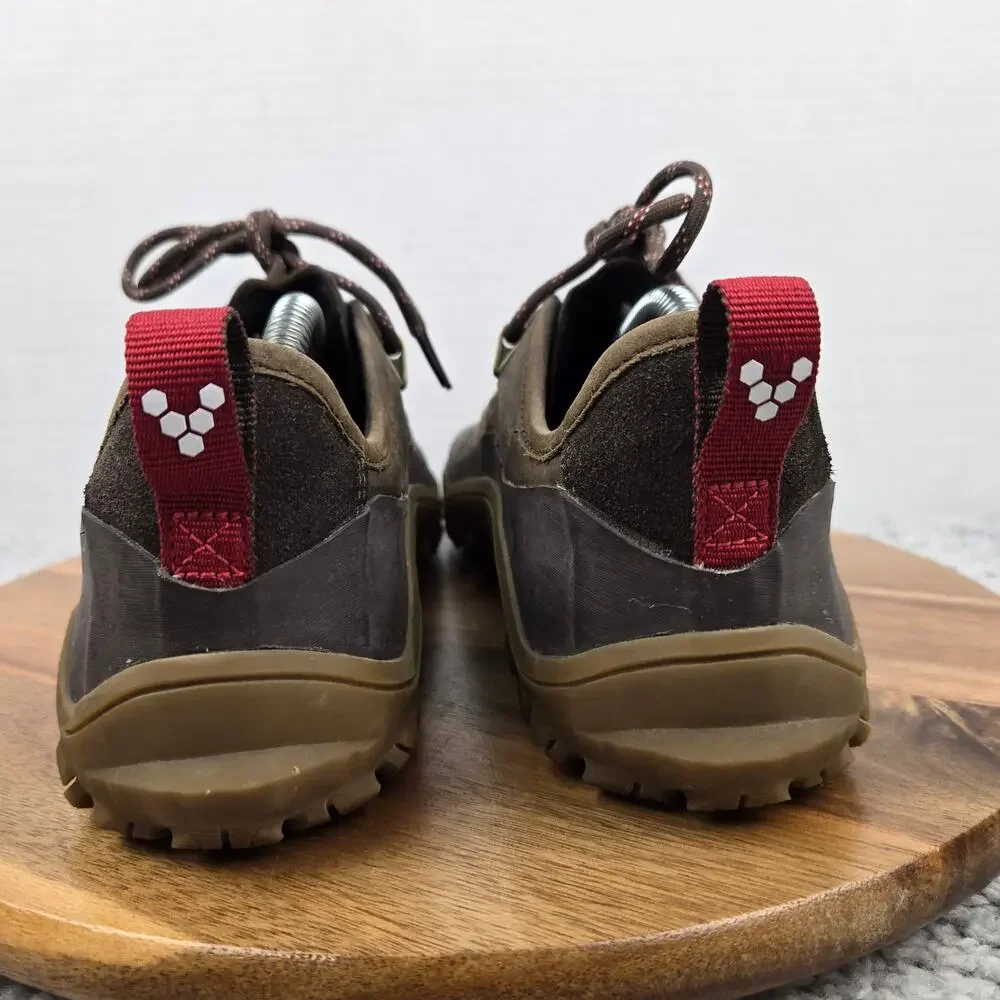 Vivobarefoot Womens 41 Tracker Leather Low Brown All Terrain Trail Running Shoe